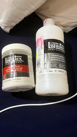 The 473 mL jar in the image is Liquitex Professional Modeling Paste (a thick, matte gel medium). It