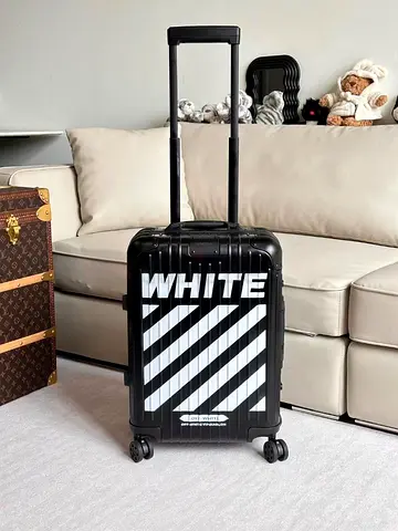 Rimowa x oof white luggage