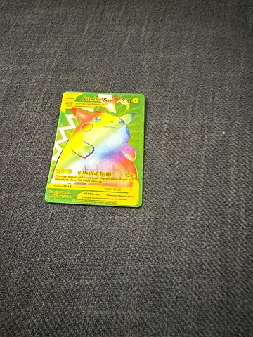 Pokemon card pikachu Vmax rainow pokemon card (fake)