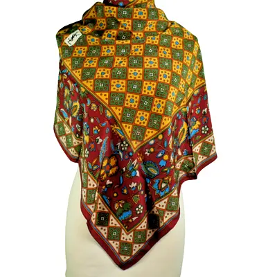 YSL 100% Pure Silk Luxury Silk Scarf