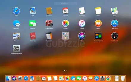 Apple iMac / macOS Desktop Screenshot - macOS Icons and Dock