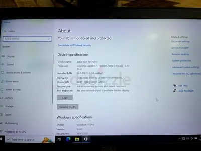Dell Laptop i5 vPro 7th Gen Latitude 7480, 16GB RAM, 512GB SSD - Windows 10 Pro