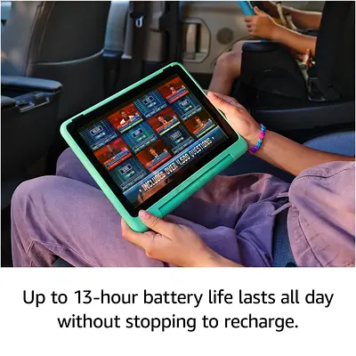 AMAZON FIRE HD 10 KIDS PRO (13TH GEN) BLACK WITH MINT CASE 32GB