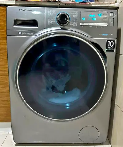 SAMSUNG 9KG Washing Machine Latest Model With Digital Clock 60x60 cm