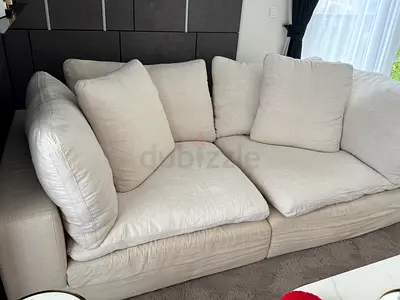 Comfortable Off White Sectional Sofa from Marina Home