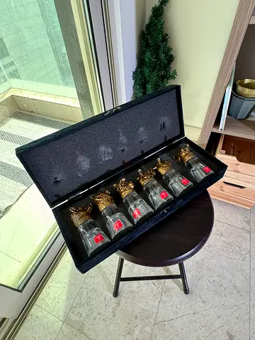 Luxury Animal Head Shot Glass Set – 6 Pieces with Gift Box
