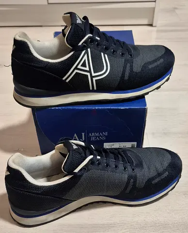 Armani Jeans men's navy running sneakers - size 45