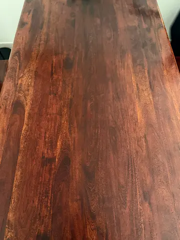 Solid Wooden Dining Table set Tabletop in Dark Finish
