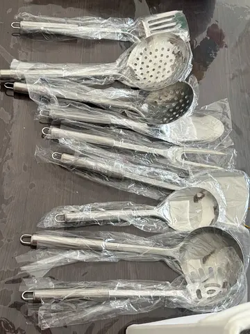 Set of more than10 Stainless Steel Kitchen Cooking Utensils - New