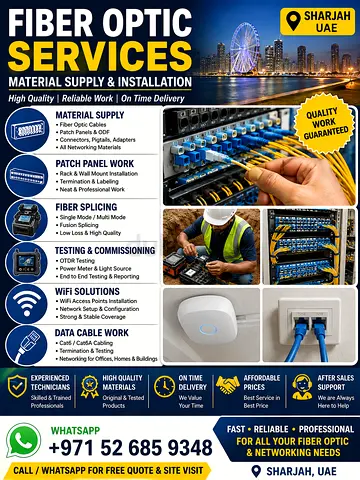 Fiber optic cable services