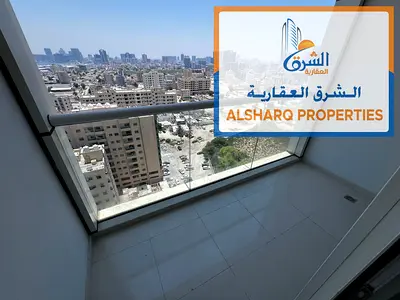 A two-bedroom apartment with free air conditioning, a large area, and high-end finishes, located in a prime location near Ajman Corniche, providing al