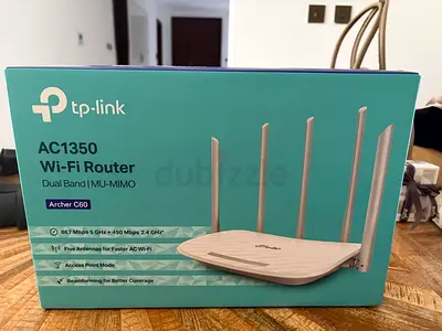 TP-Link Archer C60 AC1350 Dual Band Wi-Fi Router – Unused