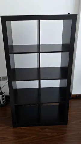 IKEA Kallax 8 Cube Shelf - Black Brown