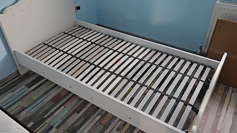 Assembling Single Bed IKEA LONSET Slatted bed