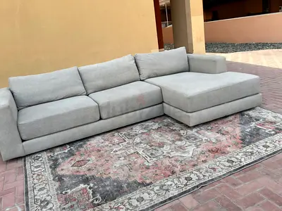 Top end Quality Crate and barrel L shape sofa feather Filled