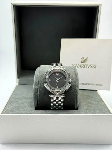 Swarovski women's crystal stainless steel watch with box