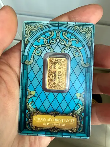 PAMP Cross Gold Bar, 5 grams, Au999.9