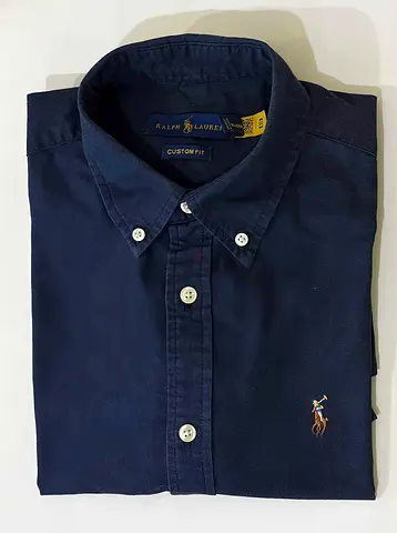 Ralph Lauren navy button-down shirt - Custom Fit, size M