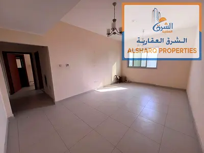 One-bedroom apartment for annual rent in Ajman Corniche, second row from the Corniche, with a sea view and ample space.