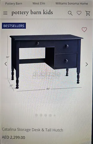 Pottery Barn Desk - Gray Color