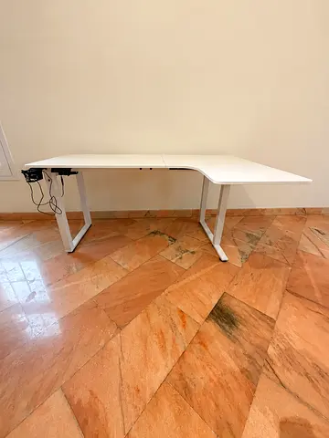 Premium adjustable standing desk - L shape