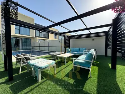 Corner villa, first occupancy, 4000 sq ft + swimming pool + garden + jacuzzi | Al Zorah, Ajman | Sp