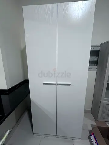 White 2-Door Wardrobe / Armoire - Good Condition