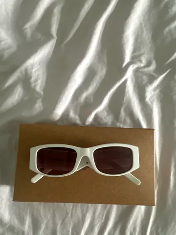 Palm angels white sunglasses