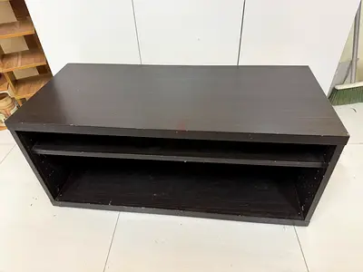 Dark brown /Black TV stand / media console with open shelvesa - IKEA - 100 OBO
