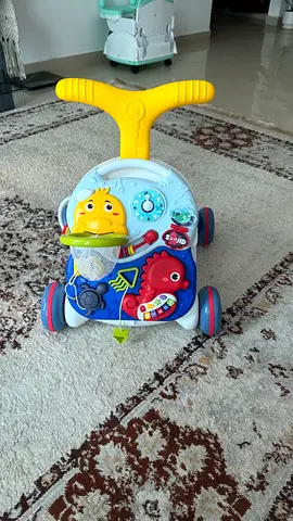 Baby walker and activity push toy with interactive play panel