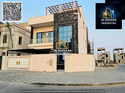 An excellent two-story villa with a roof terrace; includes electricity, water, and air conditioning