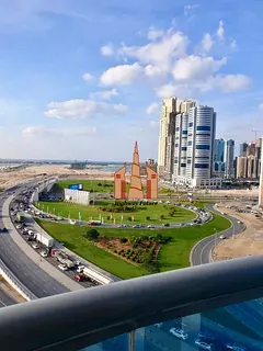 1256.12sqft 2bedroom hall for sale with balcony in Sahara tower 1 Nahda sharjah on border