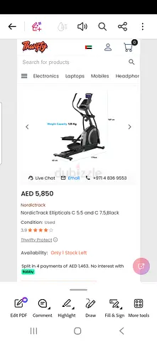 Nordic Track Ellipticals