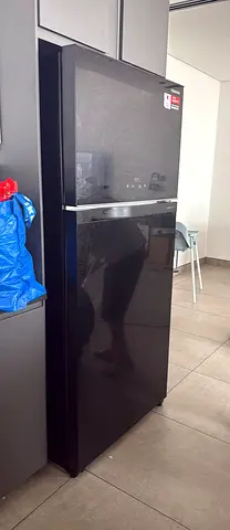 LG 2-Door Black Refrigerator - Good Condition
