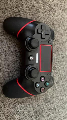 Black and Red Wireless Controller for PlayStation 4