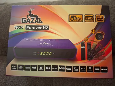 Gazal 3030 Forever H2 TV Satellite Receiver - Full HD 1080p (Boxed)