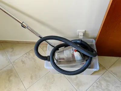 Hoover Bagless Canister Vacuum Cleaner - Good Working Condition