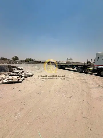 A plot of land for rent in Al Sajaa Industrial Area. Land area: 58,000 square meters.