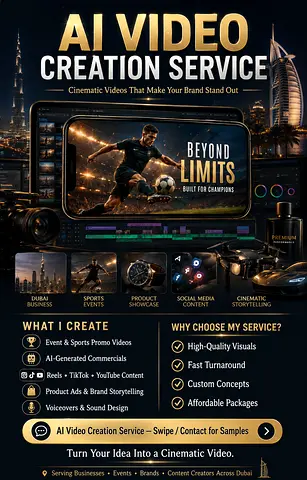 AI VIDEO CREATION SERVICE
Cinematic Videos That Make Your Brand Stand Out