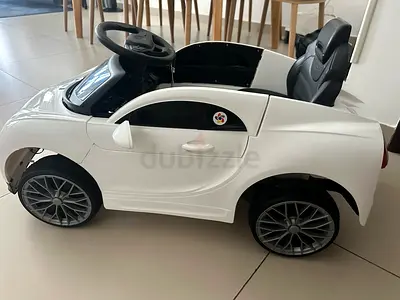 White Electric Ride-On Car for Kids - Babyhug brand with remote