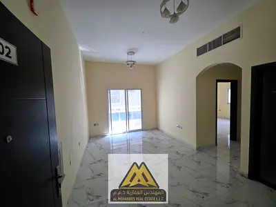 One-bedroom apartment with a living room in Al Jurf 2, Ajman, master bedroom, 2 bathrooms, balcony