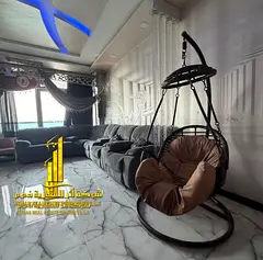 A fully furnished Duplex 3-bedroom apartment, with sea view balcony, including all services, with a