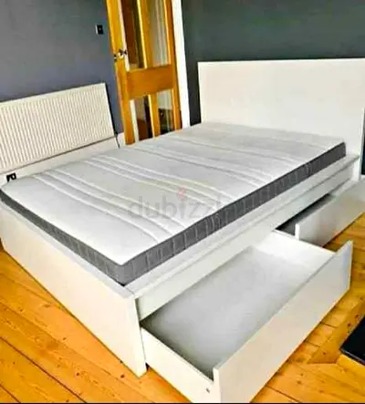 Ikea Queen Size Bed with Mattress Available in Perfect Condition