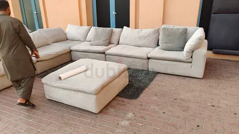 Same as good Condition Pan Home pianca feather 🪶 filled Modular Sofa without footstool