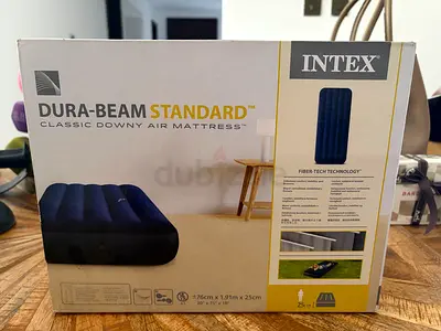 Intex Dura-Beam Standard Classic Downy Air Mattress Single size: 76 × 191 × 25 cm / 30 × 75 × 10 in