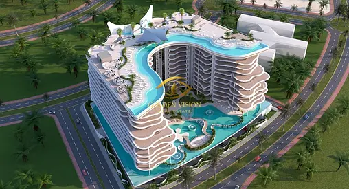 Studio Type 2 | Mid Floor | Part Sea and Casino View | Exclusive Rooftop Beach