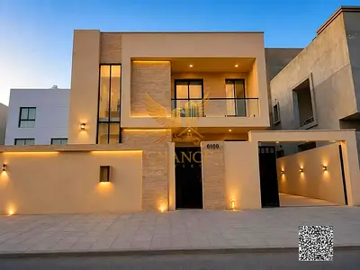 Modern villa for sale in Al Yasmin, Ajman | 5 master bedrooms | Freehold | Includes fees, electrici