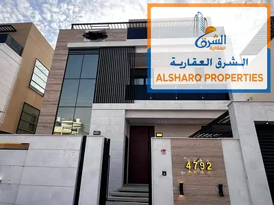 فيلا مودرن جديدة أول ساكن مع مسبح وحديقة للإيجار السنوي | عجمان - الحليو 2
