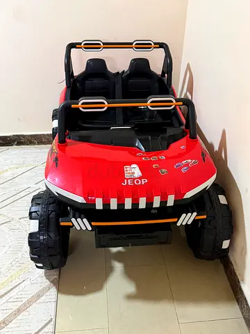 Kids Electric Ride-On Jeep 2-Seater, Red — Good Working Condition