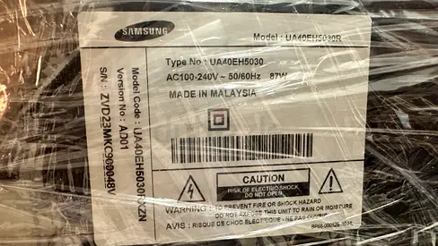 Samsung UA40EHD 40-inch LED TV - Model UA40EH5030R